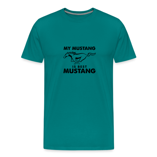 Men's Mustang Premium T-Shirt - teal