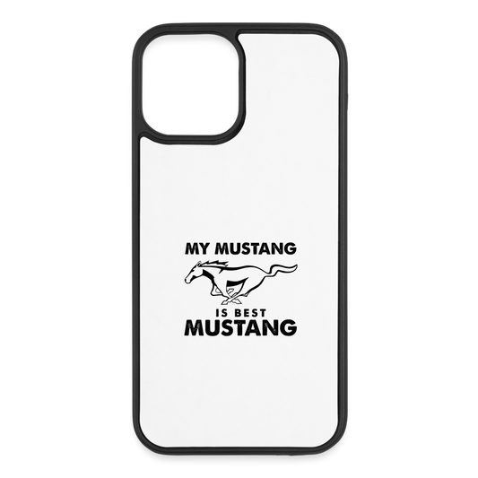 iPhone 12/12 Mustang Pro Case - white/black