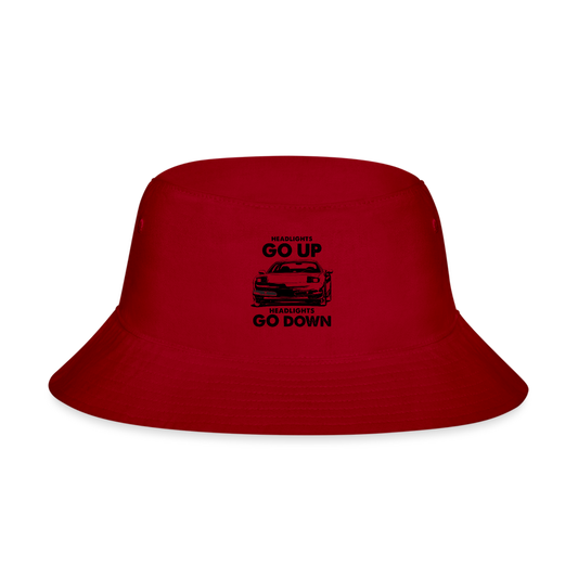 Headlights Bucket Hat - red
