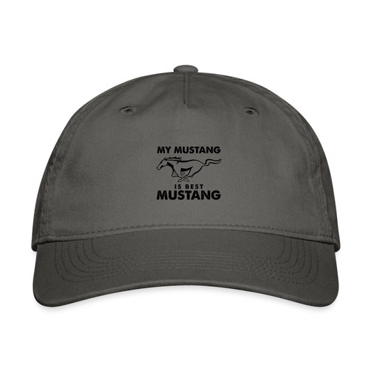 Organic Mustang Baseball Cap - charcoal
