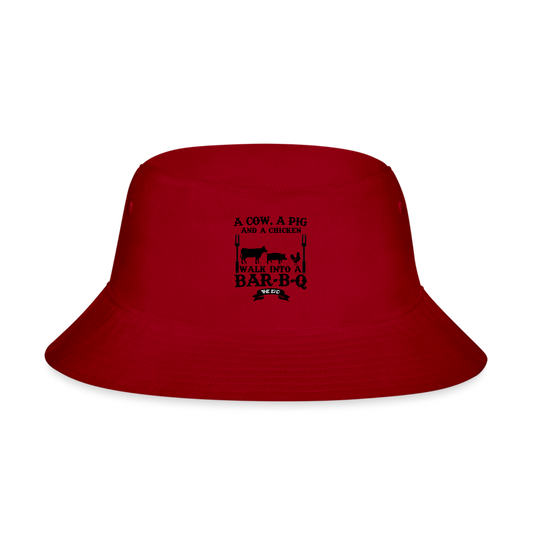 BBQ Bucket Hat - red